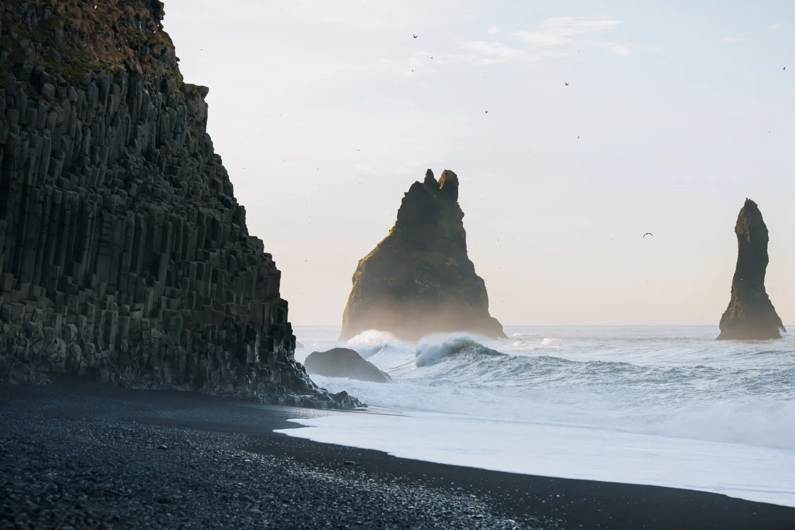 Reynisdrangar sea stacks at Reynisfjara